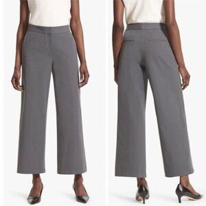 M.M. Lafleur Anderson Grey Wide Leg Cropped Pants